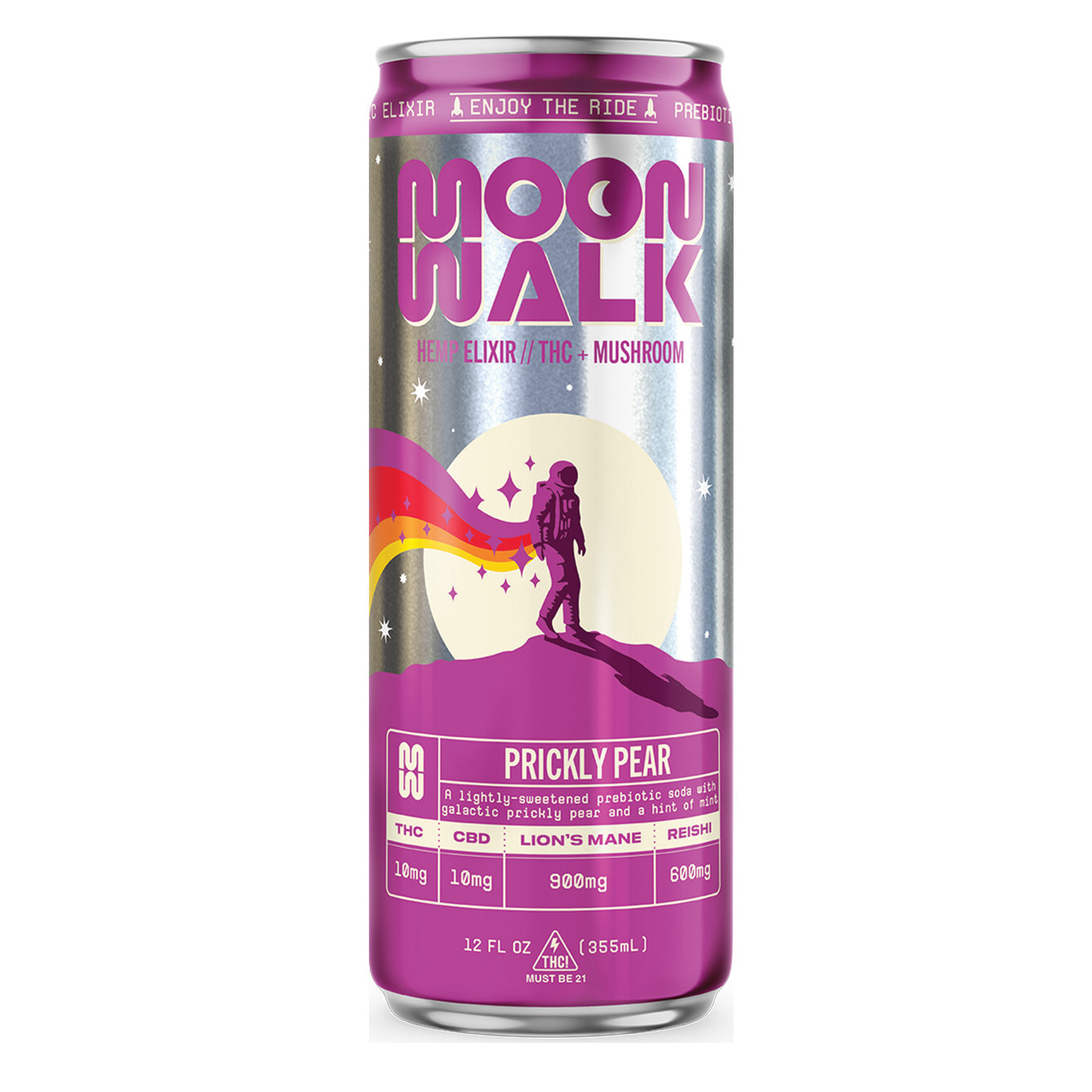 Moonwalk - 12oz 10mg THC + 10mg CBD Functional Elixir (24ct Case)