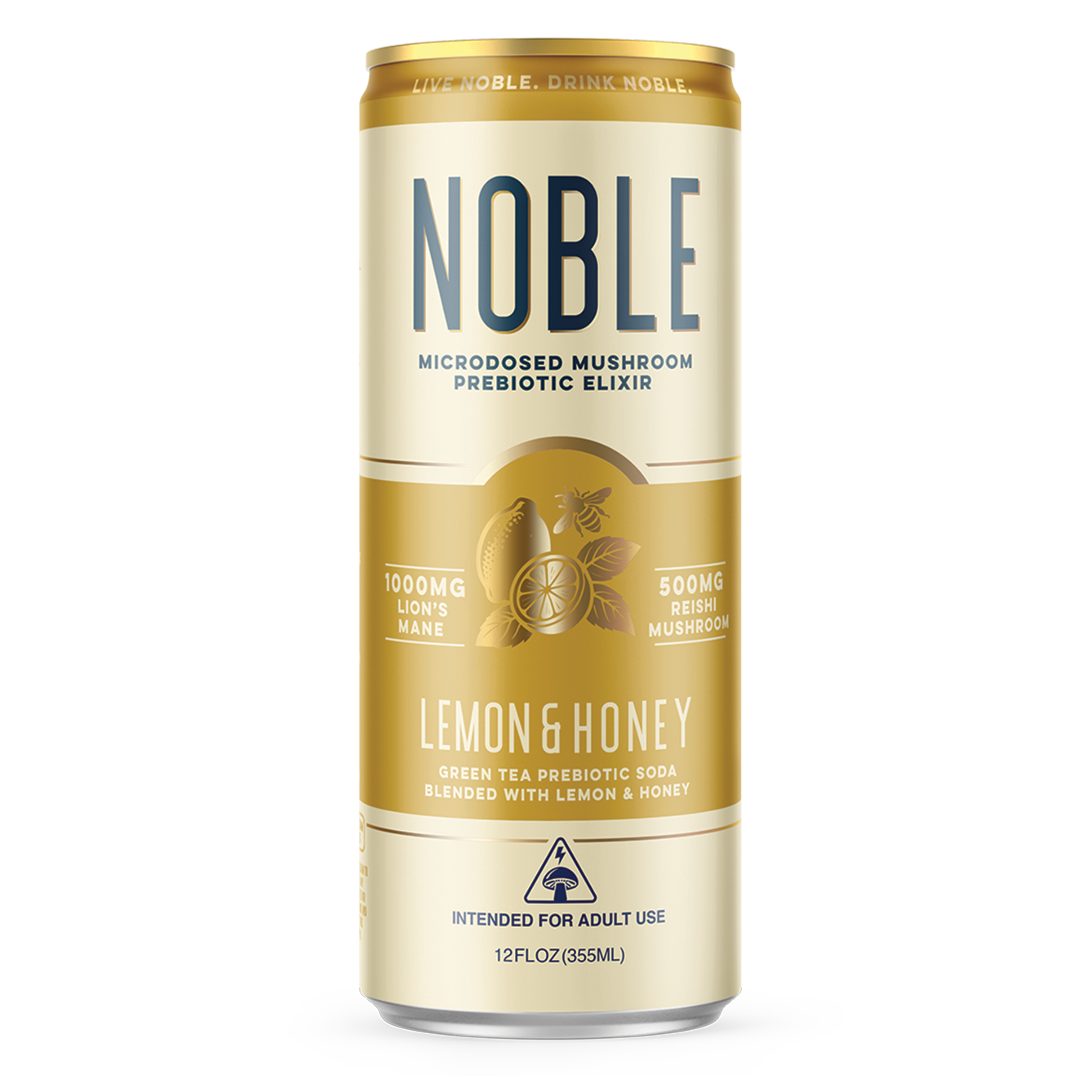 Noble - 12oz Functional Green Tea Prebiotic Soda (24ct Case)
