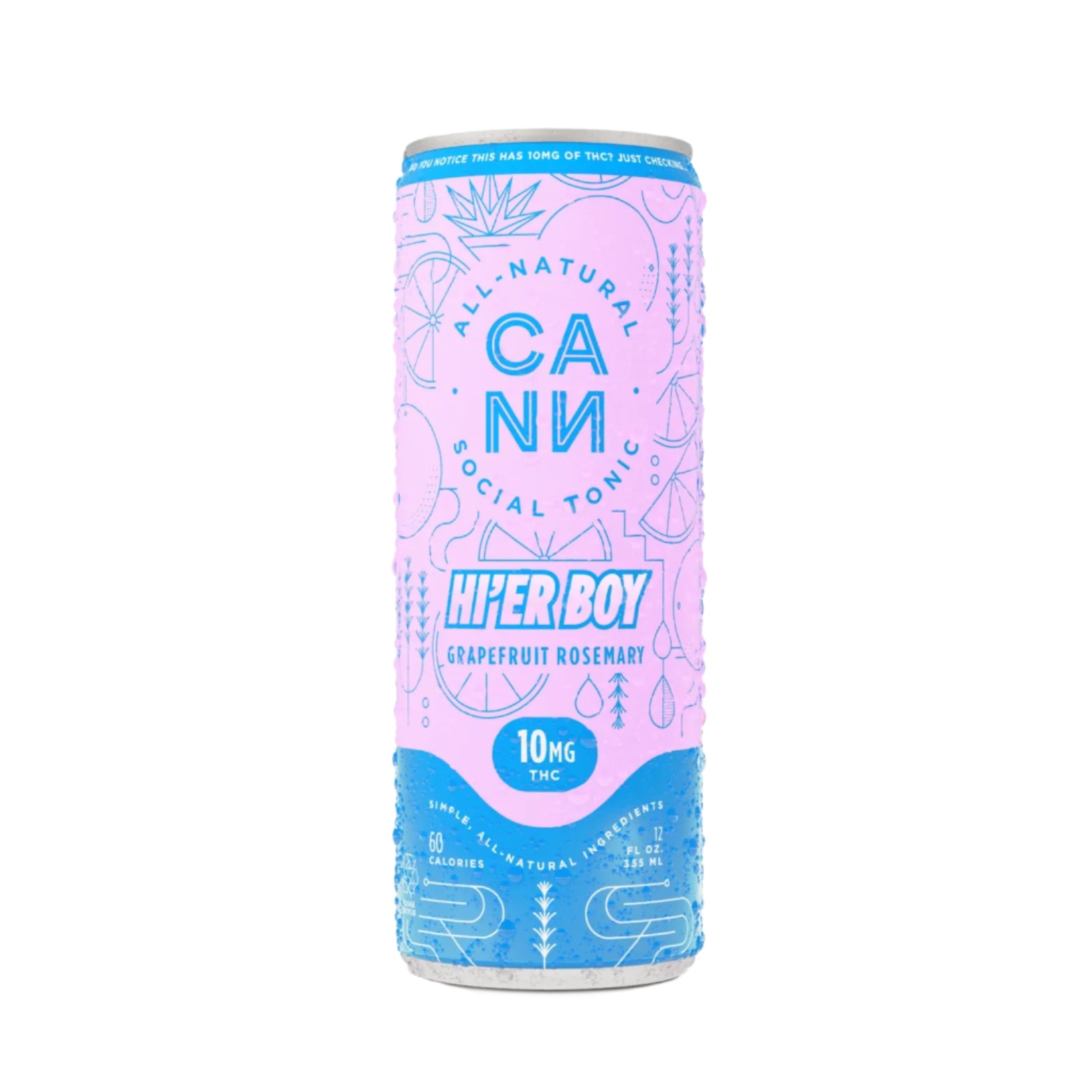 CANN - 12oz Hi'er Boy 10mg D9 THC Social Tonic (24ct Case)