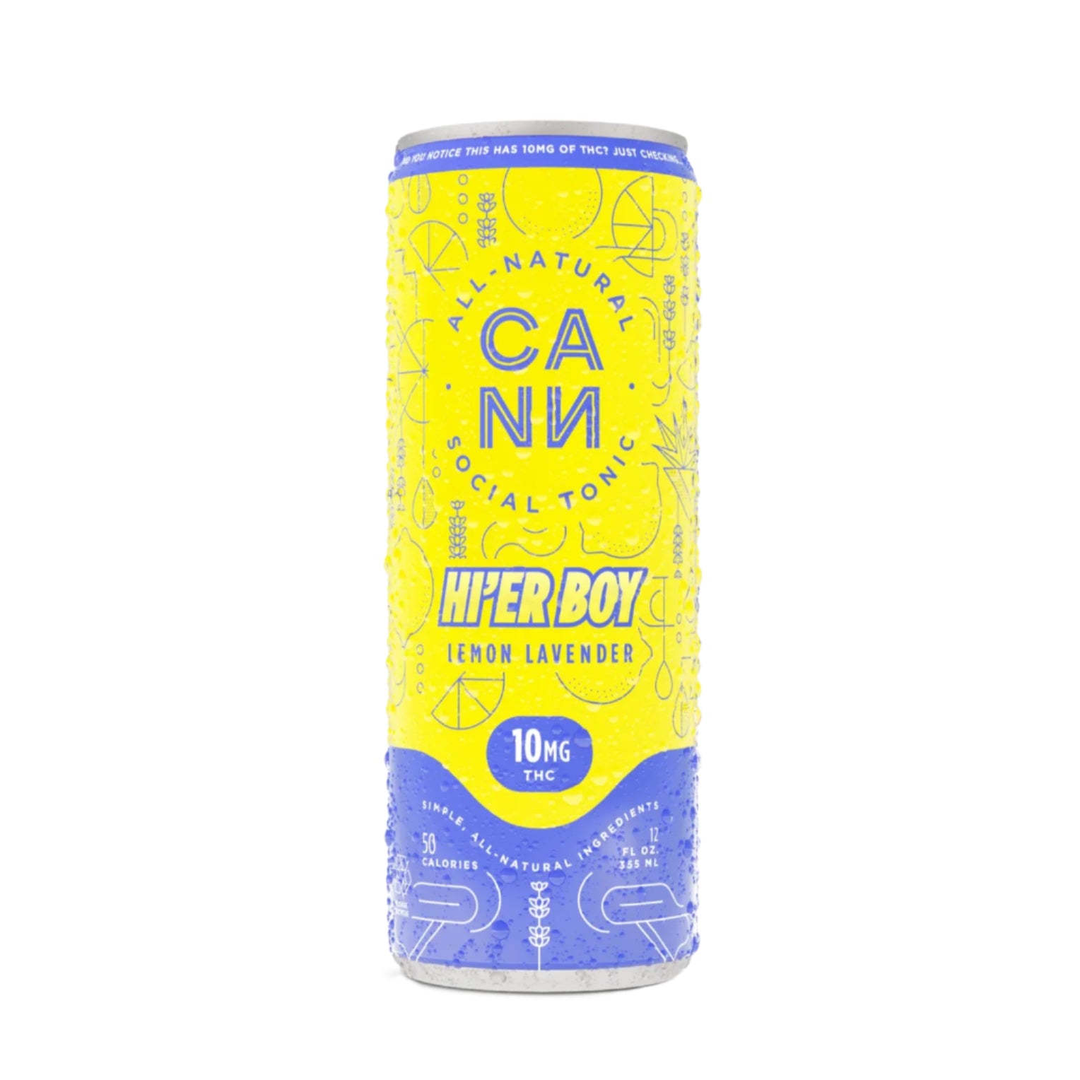 CANN - 12oz Hi'er Boy 10mg D9 THC Social Tonic (24ct Case)