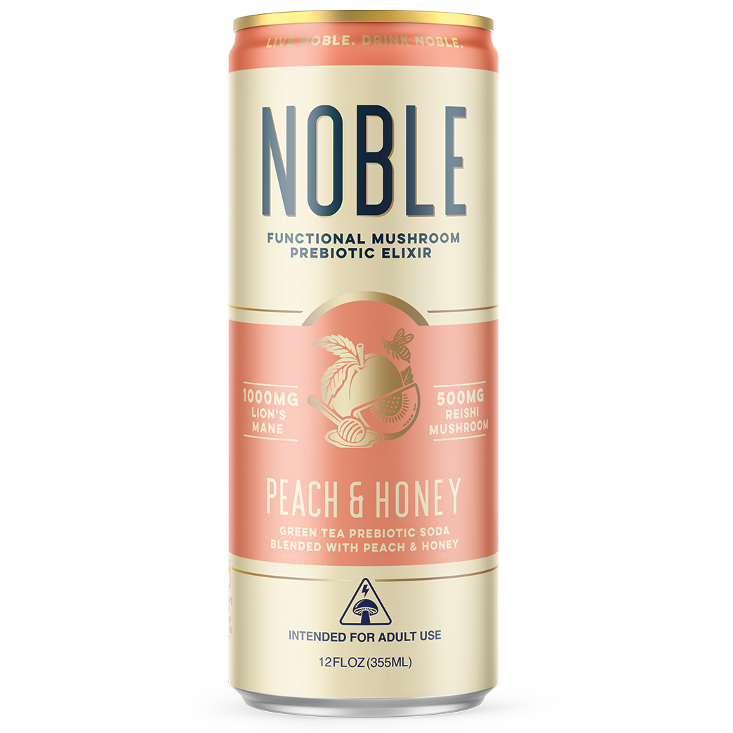 Noble - 12oz Functional Green Tea Prebiotic Soda (24ct Case)