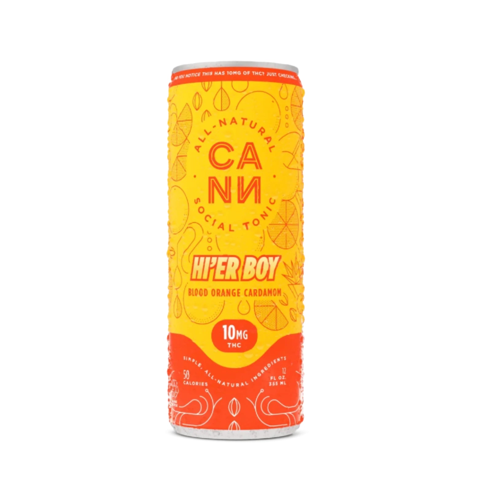 CANN - 12oz Hi'er Boy 10mg D9 THC Social Tonic (24ct Case)