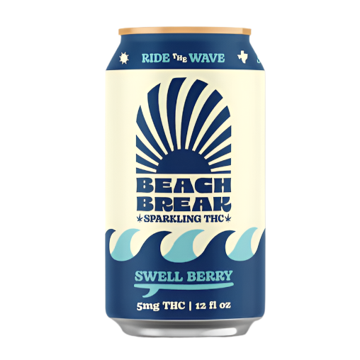 Beach Break - 12oz 5mg D9 THC Seltzer (24ct Case)