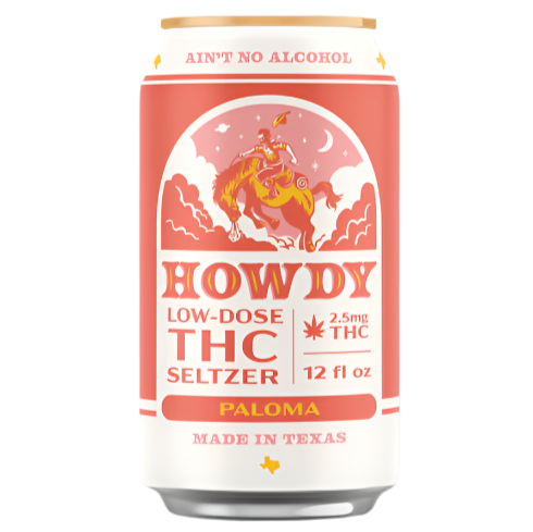 Howdy - 12oz Low Dose 2.5mg D9 THC Seltzer (24ct Case)