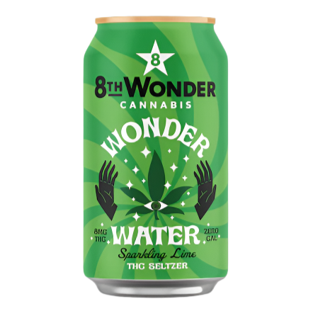 8th Wonder - 12oz 8mg D9 THC Seltzer (24ct Case)